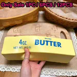 Extra Large Butter Cheese Stick Squeezing Toy Creative Mother's Day Gift PU Simulated Butter Squeezing Toy for Relaxation and Depression Stress Relief Squishy