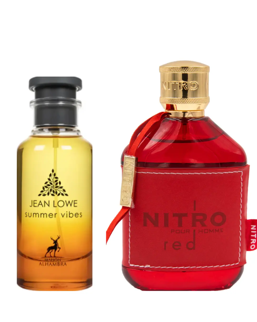 Men's 2-Piece Micro-Bottle Minis Fragrance Bundle - Jean Lowe, Summer Vibes, Nitro Red Scent, Minis Men's Fragrance, Micro-Bottles Men's Fragrance