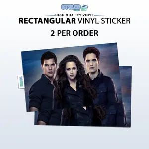 twilight rectangle vinyl sticker