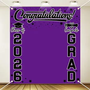 1 Set of Large-Scale Graduation Ceremony Backdrops for the Class of 2026, Graduation Party Decorations, Photography Backdrops, High School and College Party Decorations