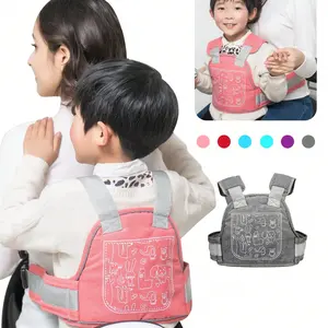 Baby Safety Harness, Toddler Harness, Outdoor Bike Seat Belt, Motorcycle Anti-Fall Strap, Adjustable Shoulder Straps, Reflective Strip, Front and Back Use
