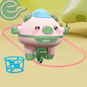 As fun as quick fast push game and highland cow plush toy,Novelty Tightrope Walking Tumbler Unicycle Toy, Roly-Poly Balance Pig Piglet,Pig Walking Tightrope,Fingertip Gyroscope Spinner Car, Tightrope Walker Anti Gravity Balance Robot, Gyro (Green)