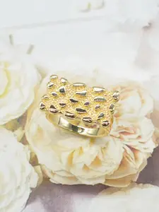 Men's Fashion Vintage Irregular Design Stone Block Ring, Elegant Casual Ring, Daily Wear Party Accessory, Halloween Christmas Easter Gift, Best Boyfriend Father Present