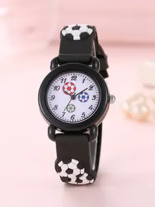 New Cartoon Unicorn Watch for Girls, Cute Quartz Electronic Watch, Round Analog Dial, Plastic Case, Button Cell Battery