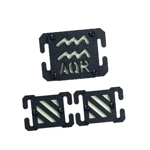 3-Piece Glow-in-the-Dark 12 Constellations Patch Tactical Morale Patch Set — Compatible with MOLLE system, crafted from high-quality ABS plate through cutting and processing, suitable for backpacks, tactical vests, ballistic plate carriers and other equip