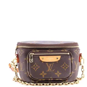 Pre-owned Louis Vuitton material Belt Bags Bum Bag Monogram Canvas Mini by Rebag