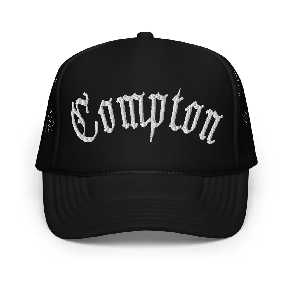 Compton Foam Trucker Hat California Watts Venice Beach