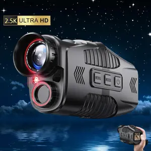 10x Infrared Night-vision Monocular Telescope, USB Rechargeable High Performance Optical Zoom Telescope, Outdoor Adventure Telescope for Hunting, Wildlife Observation