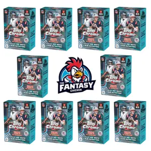 Topps Chrome NFL Blaster Box 2025 x10 - Live Card Break - NFL Collectible Trading Cards with Rare Find Opportunity
