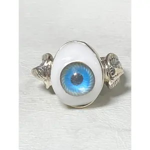 Eyeball Ring size 11.50 cobra snake sterling silver biker women men