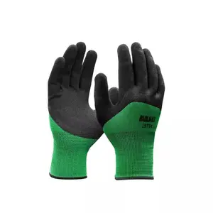 Durable Anti-Slip Rubber Work Gloves, 6-10 Pairs Foam King Safety Gloves for Car Repair, Construction, Gardening, Labor Protection