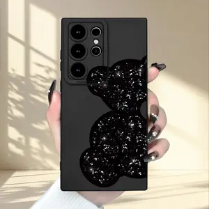 Premium Violent Bear Cartoon Print Pattern Phone Case- Secure, Slim & Stylish |   Perfect for Travel, Drop-Protection, Shockproof Full-Protection for Galaxy 20FE S21FE S23FE/Ultra/Plus A52/A52s5G | for Men Women Cover Smartphone Cellphone Protective