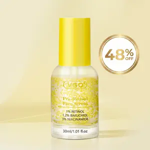 VGO Retinol Serum for Face - 1% Retinol, 1.2% Bakuchiol & 3% Niacinamide - Gentle Yet Potent Formula for Sensitive Skin - Skincare Radiance-A