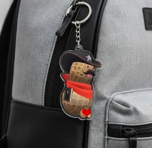 Peanut Acrylic Keychain, Funny Keychain, Gift For Him