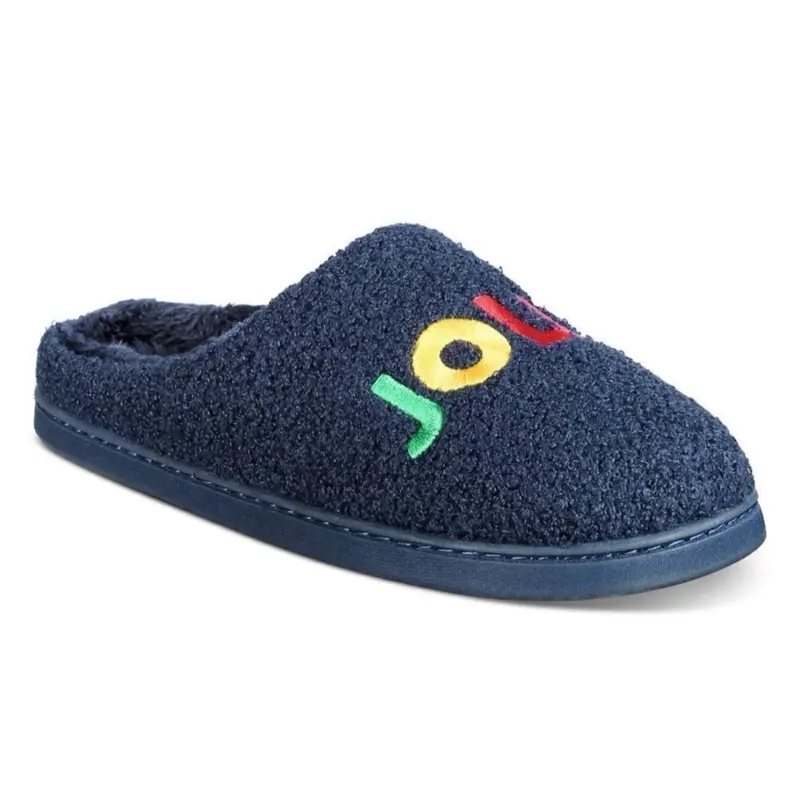 Family Pijamas Women's Jolly Closed-Toe Slippers Navy Comfortable Cozy Indoor Shoes