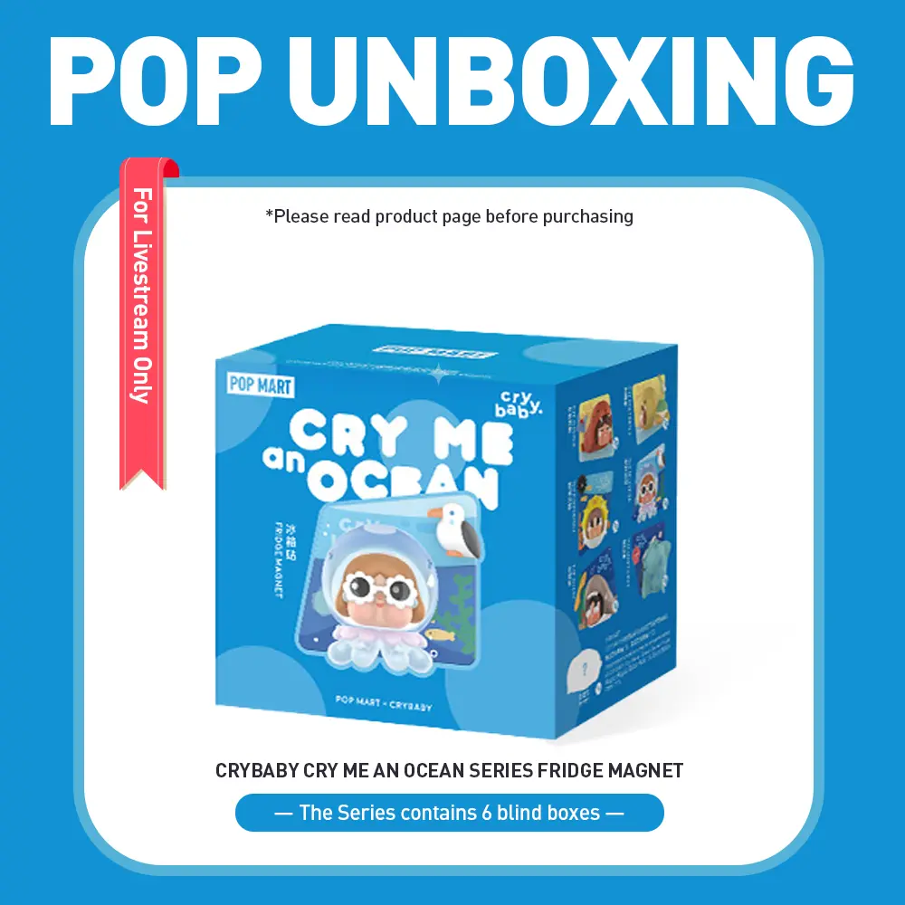 Unboxing-CRYBABY Cry Me An Ocean Series Fridge Magnet Blind Box-3.0
