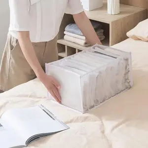 Underwear Storage Box, 1 Count Multi Grid Socks Storage Box, Clothes Storage Organizer, Home Organizer for Bedroom Wardrobe Closet Dormitory