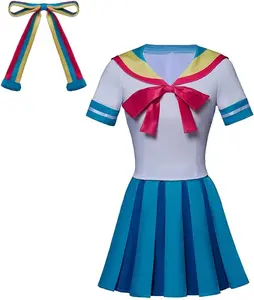 Gravity Cosplay Falls Giffany Cosplay Costume Dress School JK Uniform Sailor Dress Shirt Skirt for Women Girls