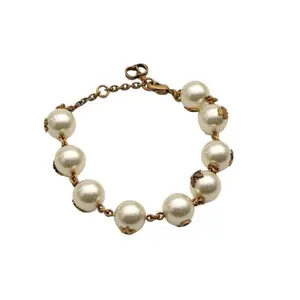 Pre-owned Alloy, Bee, Pearl, Bracelet, M L Code