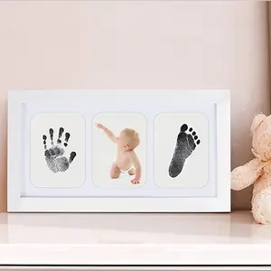 Newborn hand, foot, inkpad, hand footprint, children's baby hand inkpad, baby's full moon birthday gift souvenir.