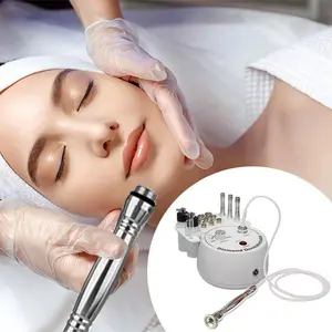 Plug in 100-240V white diamond microcrystalline skin grinder, multifunctional accessories with water spray 65-68mmHg suction facial exfoliating skin beauty device, facial and neck care equipment