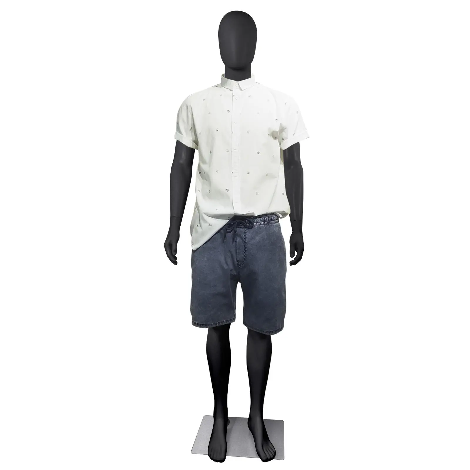 Poseable Male Full Body Mannequin 73 Inch, Detachable Adjustable Manikin Dummy with Metal Base, Lightweight PP Model for Clothing Photography Studio & Costume Display Cardboard Decor Lightweight
