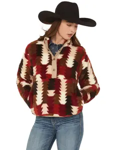 Ariat Women's Triangle Print Berber Pullover - 10062614
