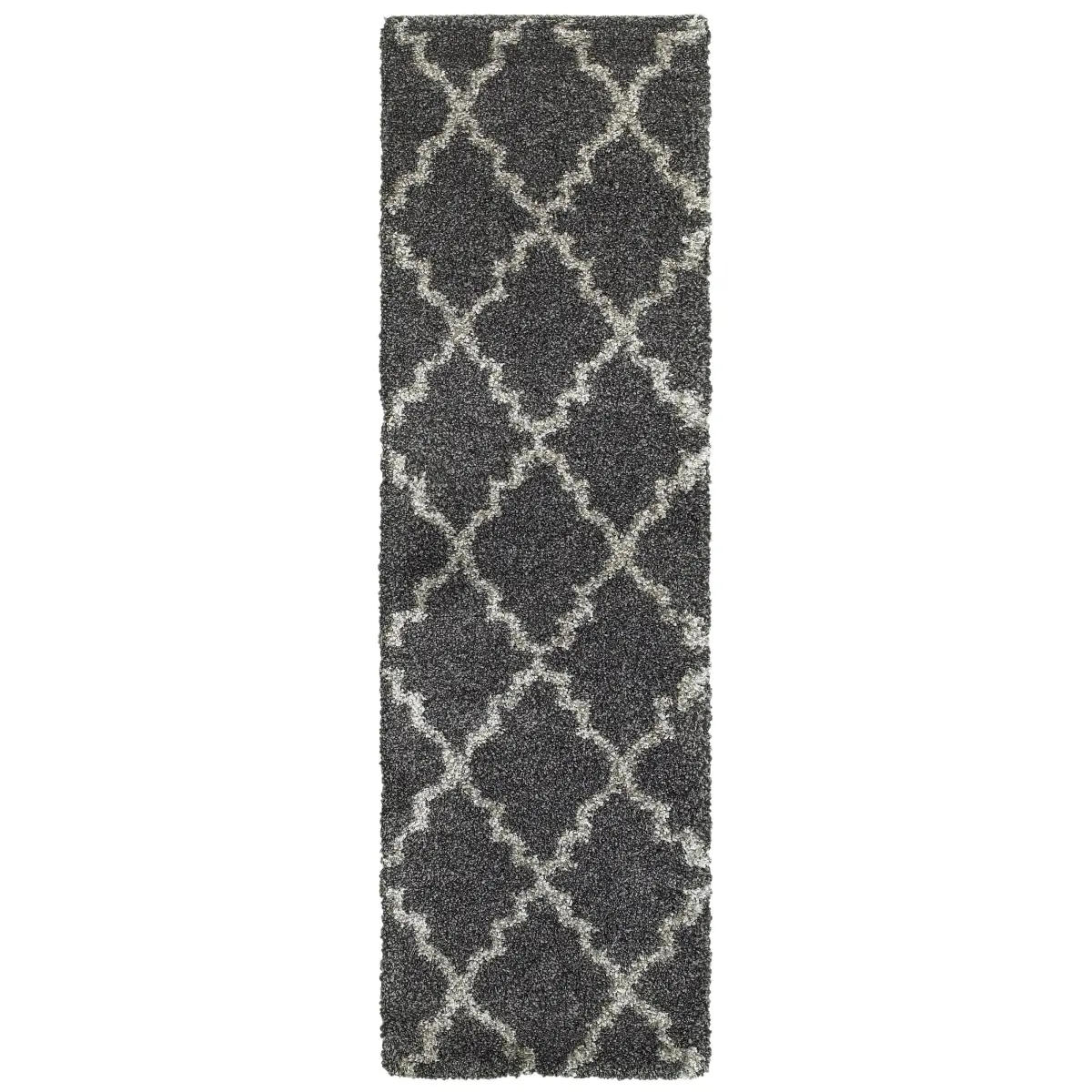Oriental Weavers Henderson 092K1 2x8 Runner - Charcoal/ Grey-Polypropylene