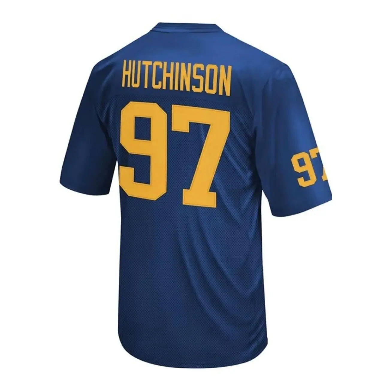 Mens College Football Hutchinson Michigan State Wolverines Navy Blue Player Football Jersey
