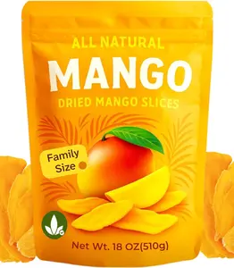Dried Mango Slices 18oz (570g) Soft & Chewy Natural Fruit Snack, Sweet Mango Pieces for On-the-Go Snacking, Yogurt Topping, Baking, Smoothies & Dessert Decorating