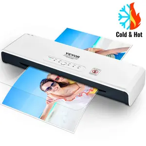 【Summervibes】VEVOR Laminator,  13-inch Laminating Machine, 4 Rollers Hot and Cold Thermal Laminator, Quick Warm-up, Fast Laminating Machine with 3 mil Lamination Films for Home, Office, School