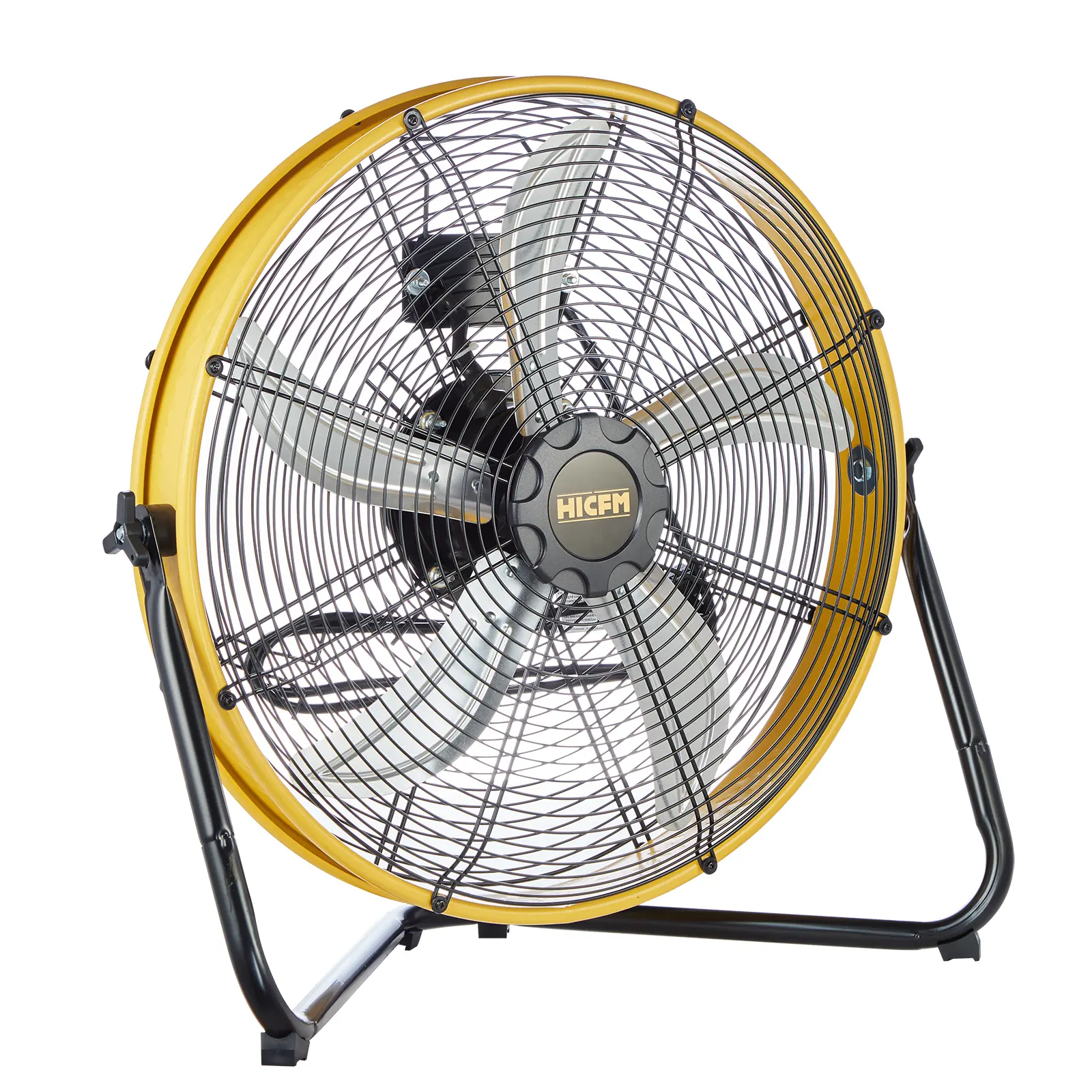 HiCFM 6300 CFM 20 inch Heavy Duty Floor Fan with IP44 Enclosed Powerful 1/4 Motor for Workshop, Garage, Commercial or Industrial Rooms - UL Safety Listed