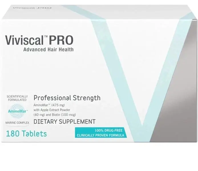 Viviscal Pro Advanced Hair Growth Supplement, 180 Tablets – Hair/Skin/Nails Health & Nutrition Beauty Supplement