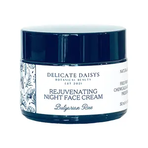Delicate Daisys Botanical Beauty Rejuvenating Night Face Cream Bulgarian Rose Moisturizers Skincare Anti-Ageing - Comfort