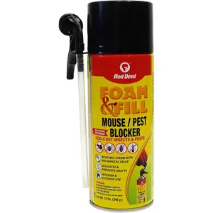 0918 Spray Foam & Filler Foam, 12 oz., Yellow, 1 Pack, US