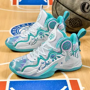 Men' S Fashionable High Top Basketball Shoes Thick Soled Fashionable Sports Shoes Anti Slip Tennis And Volleyball Sports Shoes