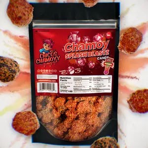 Chamoy Viral Gushers Splash Blastz 6oz Candy - Chicos Chamoyy - Juicy & Spicy Fruity Snack Sweet