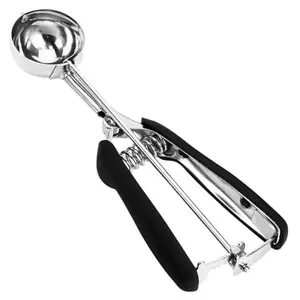 Ice Cream Scoop, 18/8 Stainless Steel Cookie Scoop, Cookie Scoops for Baking, 2 Tbsp/ 30 ml/ 1 oz Cookie Dough Scoop, Ice Cream Scooper with Trigger Release, Cookie Scooper for Baking