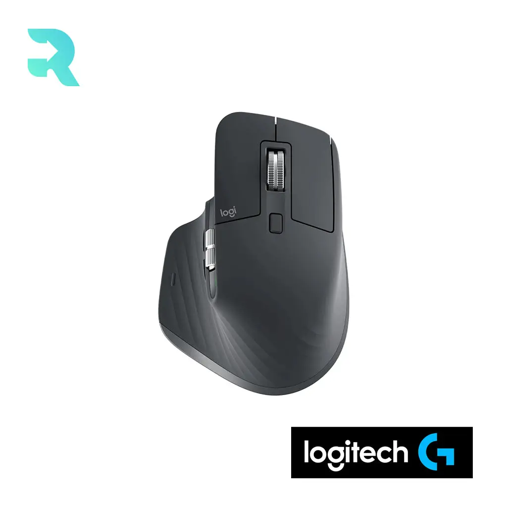 Logitech MX Master 3S Wireless Bluetooth Mouse - Black, Precision Click, Excellent Condition