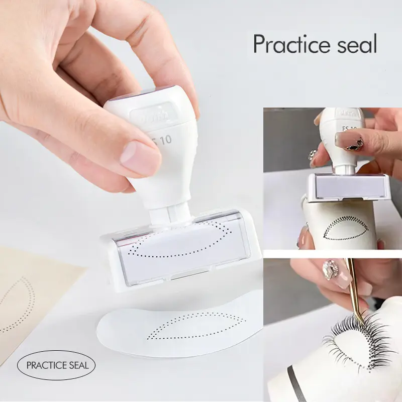 Eyelash Practice Stamp Lash Stamping For Press Paper Disposable Cups Women Eyelash Extension Makeup Practice Auxiliary Tools