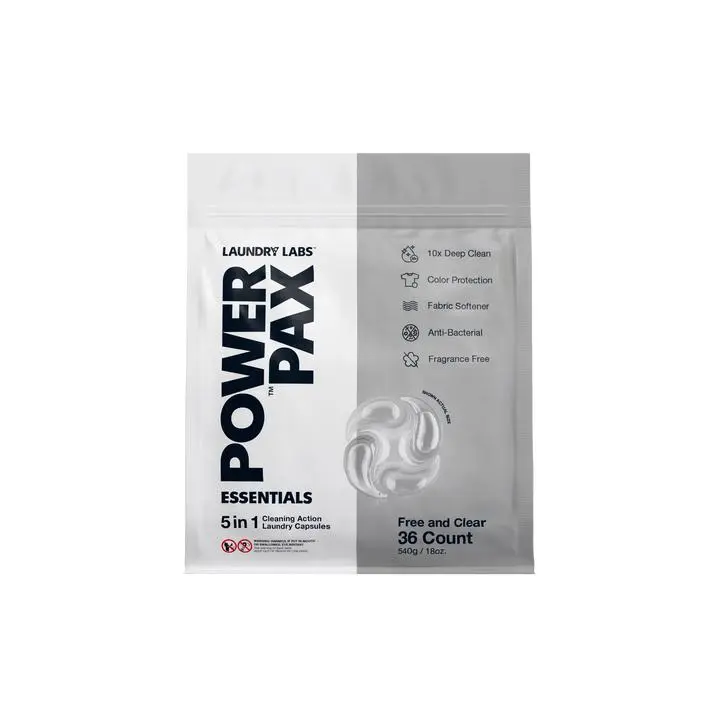 Power Pax 5-in-1 | Free & Clear Laundry Capsules 36 count