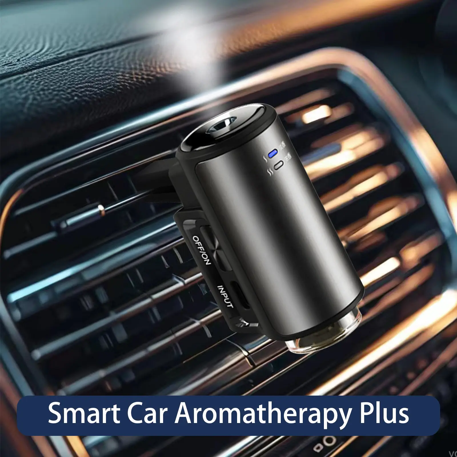 Upgraded Car Air Freshener, Car Diffuser - 3x10ML Natural French Perfume, 90-Day Lasting Scent, 2024 Gift, Decorative Perfume for Men & Women, Adjusta