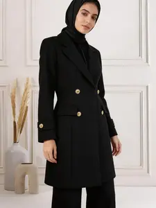 Women's Elegant Chic Office Blazer Jacket, Womenswear, Lightweight Fabric, Dual Button Design, Fit, Pockets & Waist Closure, Long Sleeve, Spring/autumn Wear