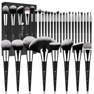 Makeup Brushes Professional 32Pcs Make up Brushes Set Premium Synthetic Kabuki Foundation Blending Brush Face Powder Blush Concealers Eye Shadows, Cosmetic Product for Women, Girls, Trending Products
