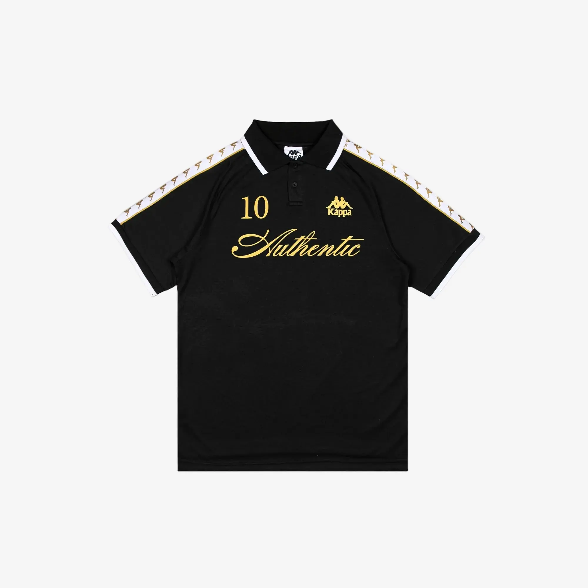 222 Banda Notilox Polo - Black Yellow Gold Rich White