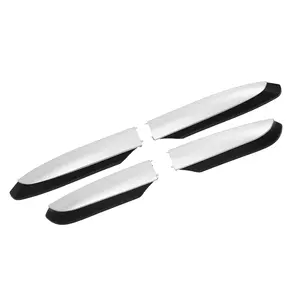 4Pcs Roof Rack Rail Cover End for Toyota RAV4 2013-2018 Roof Rack Rails End Cap Protection Exterior Cover Shell Silver Tone