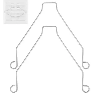 2 Pack S99140187 Grille Clips for Square Ceiling/Wall-Mount Exhaust Fans, Anti-corrosion Fan Clips, Restores Closure