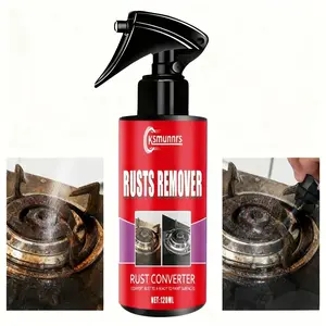 120ML Rust Removal Spray, Instant Effect Multi-Purpose Metal Surface Rust Preventive, Fast Rust Removal, Suitable for Iron Railing, Tools, Appliances, Cars