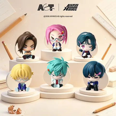 ALNST Alien Stage AAHS Series Blind Box - Premium PVC Cute Collectibles, Anime Figures, Alien Figurine Action Figures, Ivan Till Mizi Sua Luka Hyuna Chibi Figurines, Anakt Arts High School Desktop Decor