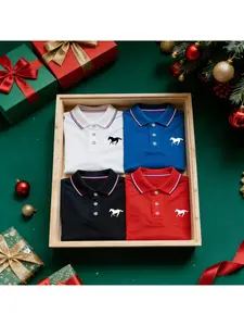 Men's Golf Polo Shirts Set, Breathable Quick-Dry Casual Short Sleeve Tops, Lightweight Stretch Polyester Fabric, Summer Office Wear